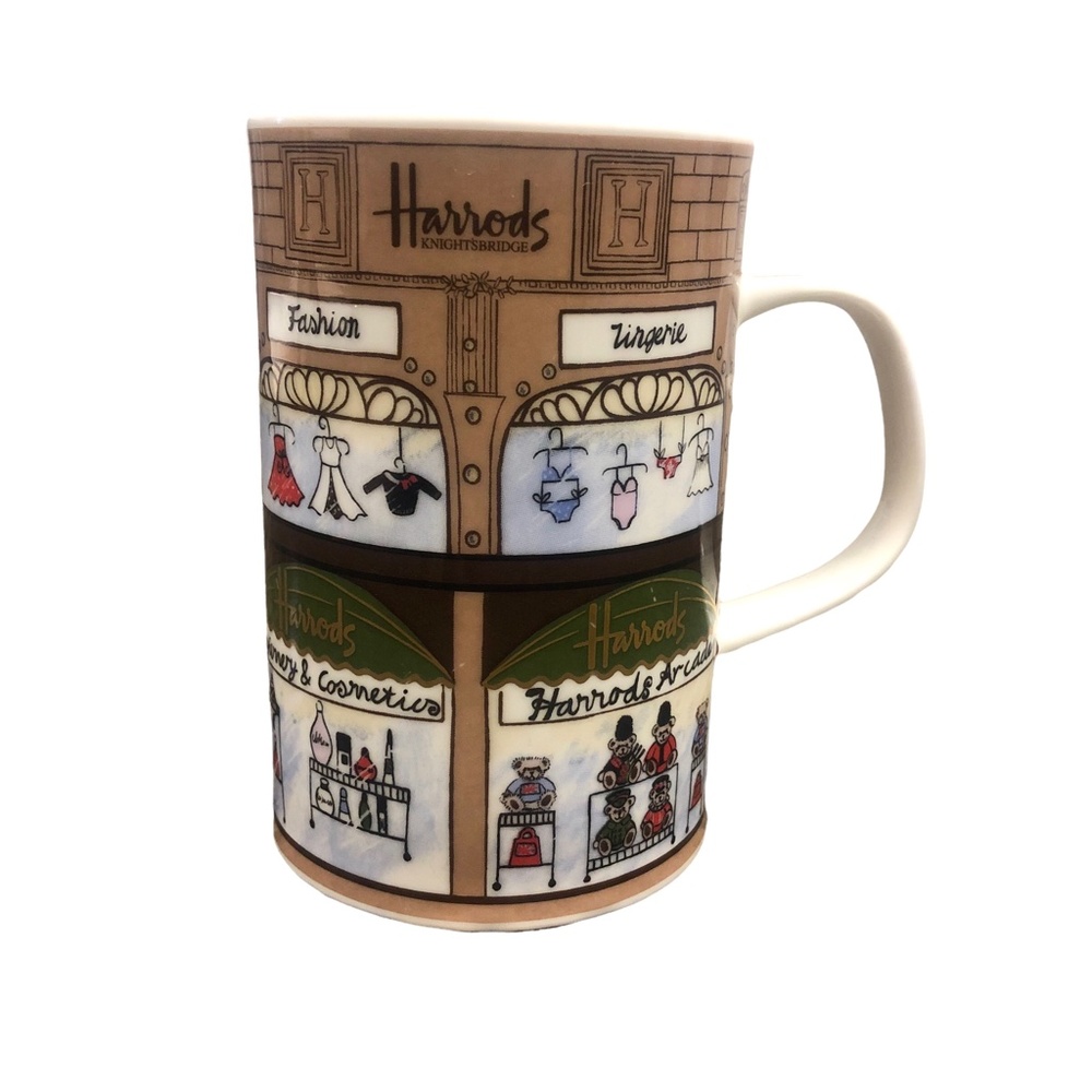Harrods Knightsbridge - Storefront Windows Mug  Fine Bone China